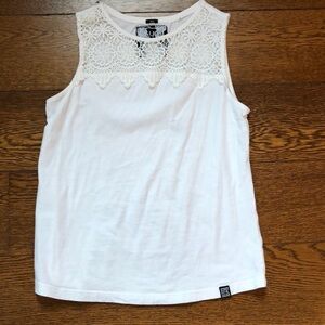 Superdry Sleeveless Mixed Media Embroidered Blouse S
